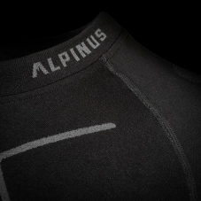 Pánská termální mikina Alpinus Tactical Base Layer Black Grey