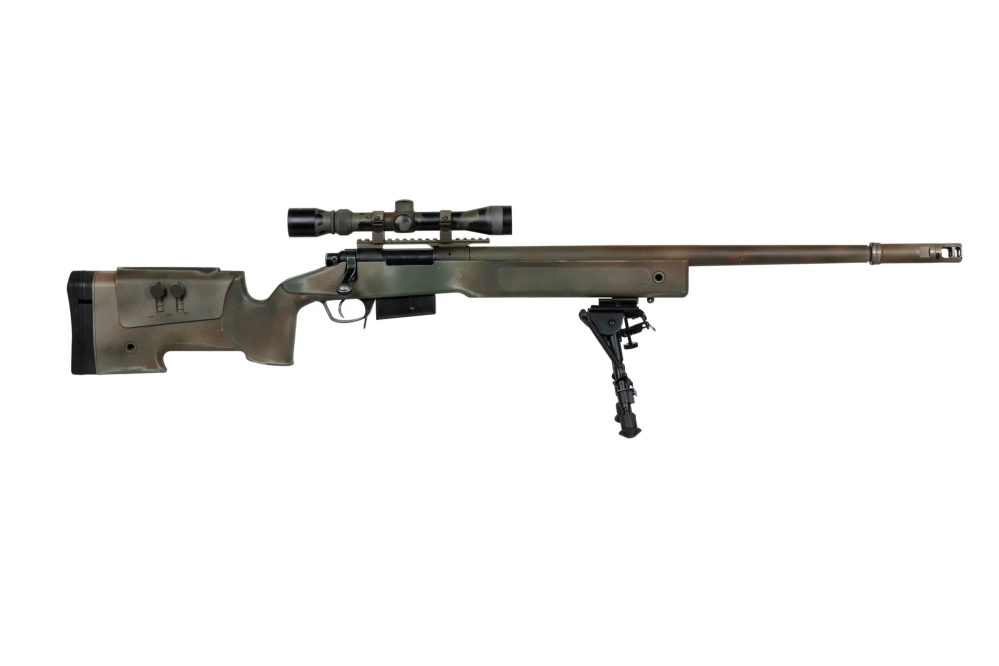 Replika karabinu wyborowego SA-S03 CORE™ z lunetą i dwójnogiem - USMC Scout Sniper