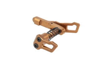 Aluminium Maxx Model Advanced type B magazine release for MTW M4 Flat Dark Earth replicas