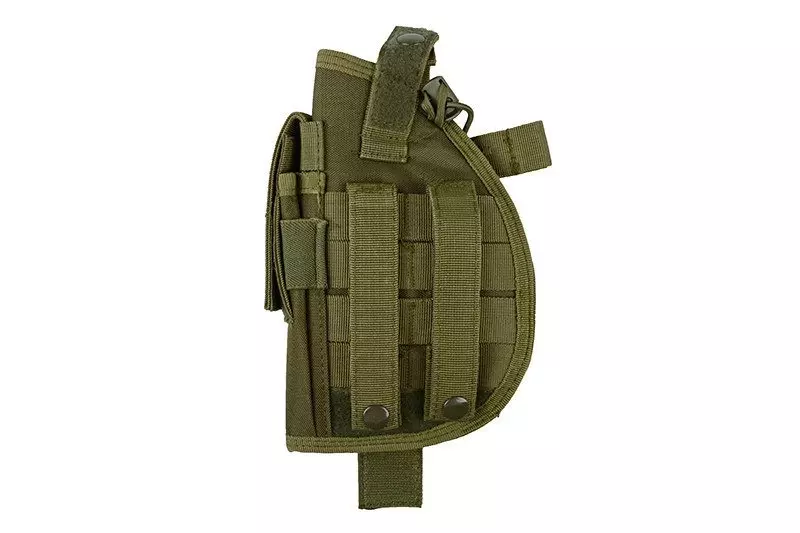 Universal holster with magazine pouch - olive green