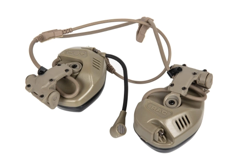 Auricular Tac-Sky WYS0115 con soporte para casco Flat Dark Earth