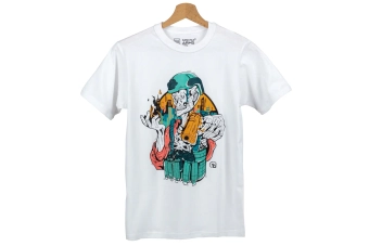 Camiseta GFC Tactical Skeleton Gunfire x Specna Arms Blanca