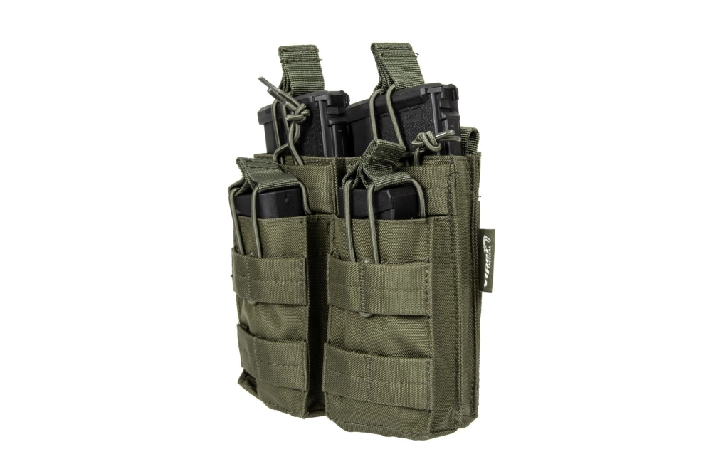 Dvojité pouzdro na 4 zásobníky typ M4/M16 - olivově zelené