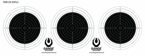 Dianas de tiro Range Solution 3x KSP en una hoja 500pcs