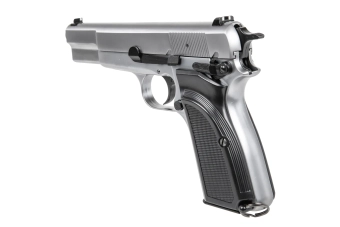 WE Browning Hi Power MK III airsoft pistol - Silver