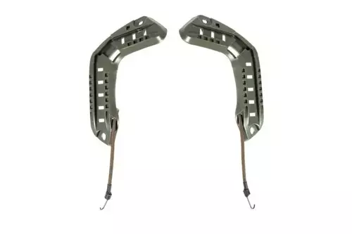 Jeu de rails de montage pour casques de type FAST - drap d'olive