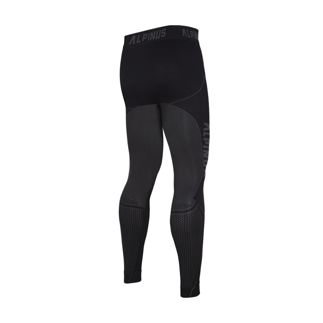 Pantalones términacos Alpinus Active Base Layer Hombre Negro Gris