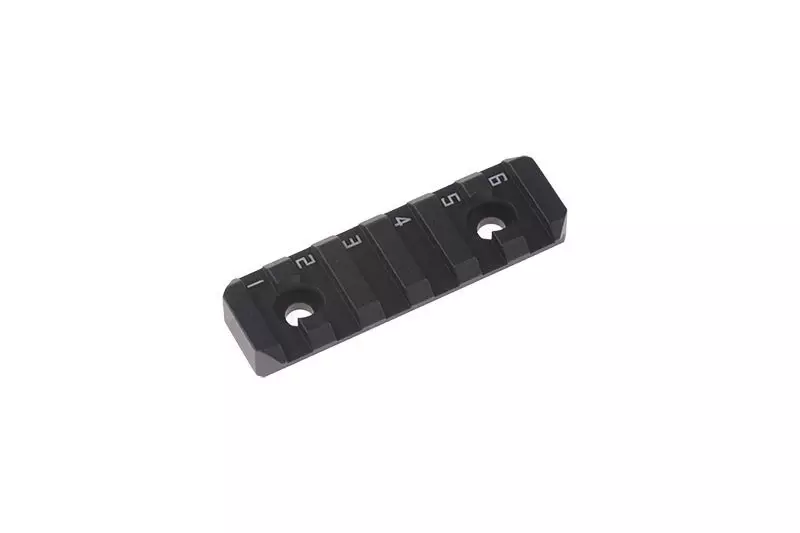 Rail RIS 6 slots pour Mlok/Keymod - noir