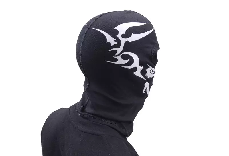 Sweat-shirt thermique imprimé, 2 trous - NOIR