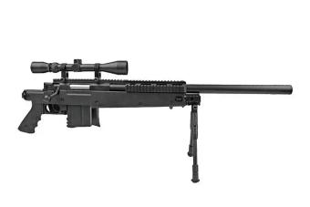 MB4406D sniper rifle replica with scope and bipod