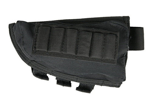 Shotgun Stock Shell Pouch - Black