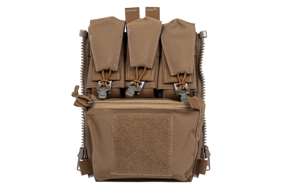 V5 PC aanvalspaneel met pistoolzakken Wosport Coyote Bruin
