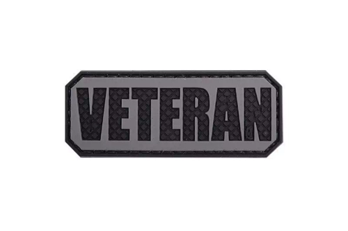 Nášivka 3D - Veterán - černá