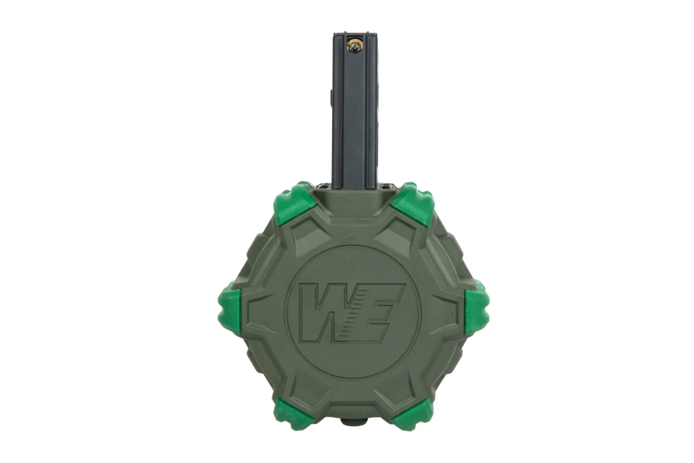 Bębnowy magazynek green gas do M4/16 - Oliwkowy