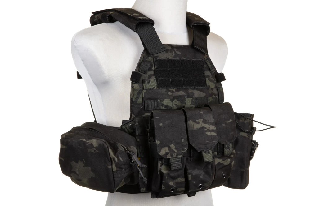 Chaleco plate carrier Emerson Gear 6094A Style con kit de carga MC Negro