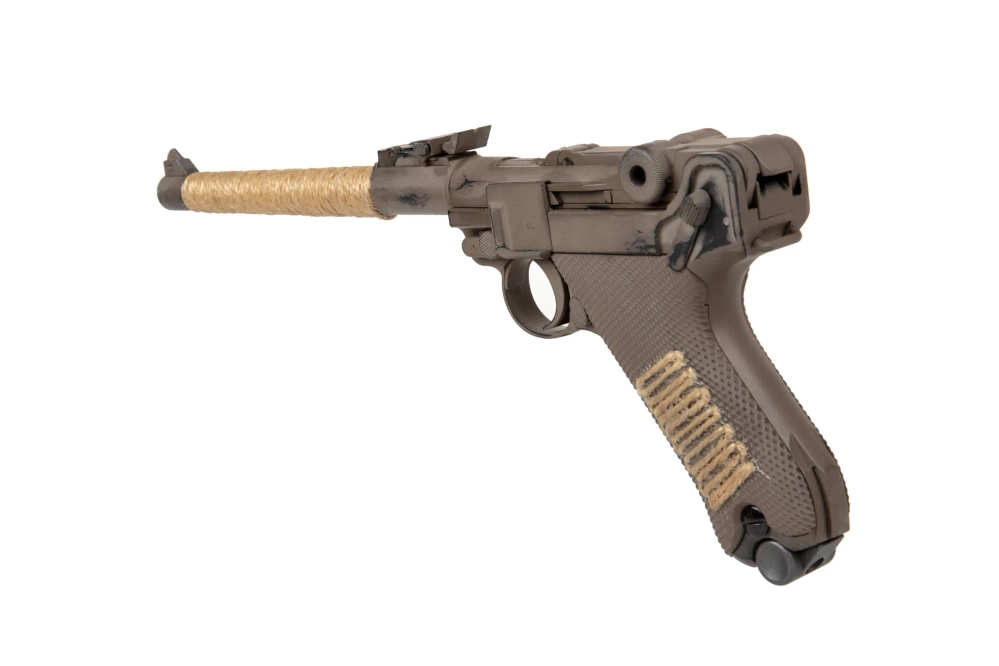 Pistol 08 L Parabellum Gas Pistol Replica - Corpo Wars (Nameless)