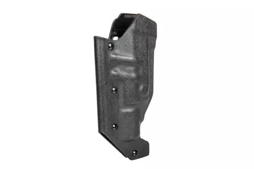 Kydex Holster for GBB Replicas with X300 Flashlight and Silencer (TYPE 2) - Black