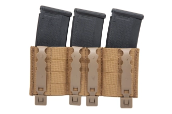 Wosport triple porte-chargeur pour fusil Coyote Brown