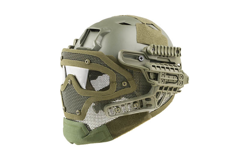 Helma replika FAST Gunner (BJ) - Olive Drab