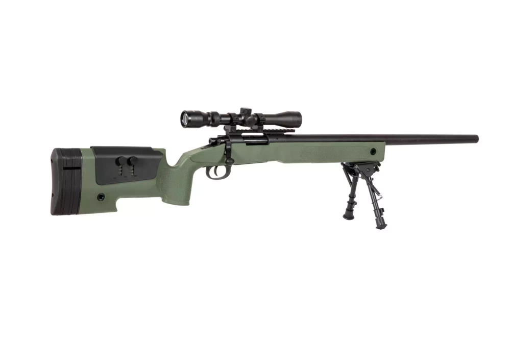 Fusil de airsoft visor y bípode SA-S02 CORE™ - verde oliva