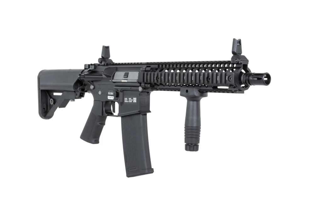 Specna Arms Daniel Defense® MK18 SA-E19 EDGE™ HAL ETU Pouze pro jednu střelbu airsoft puškaa černá