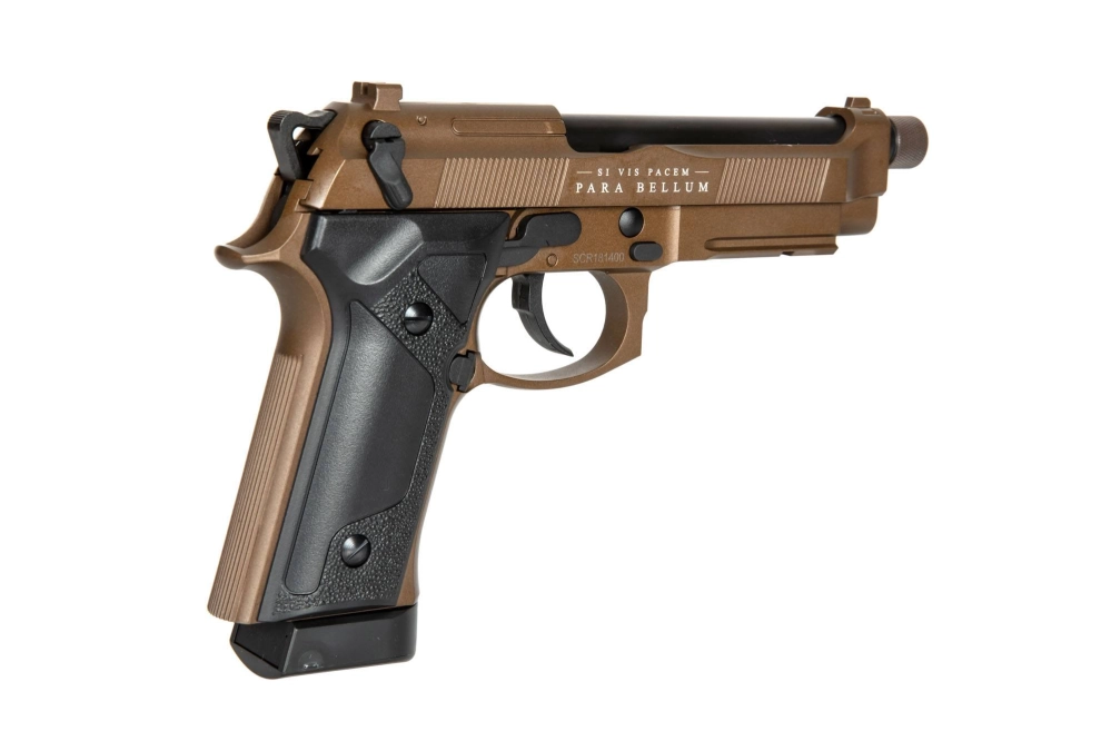 Airsoft pistole Bellum V CO2 - bronz