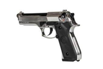 Replica of the Double Bell M92 Silver pistol