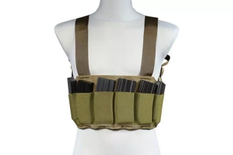 Low-Profile Speed Chest Rig Tactical Vest - Coyote Brown