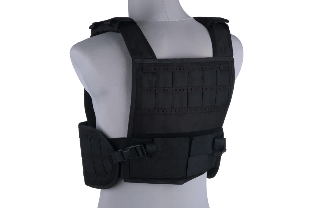 Light Laser-Cut Tactical Vest - Black