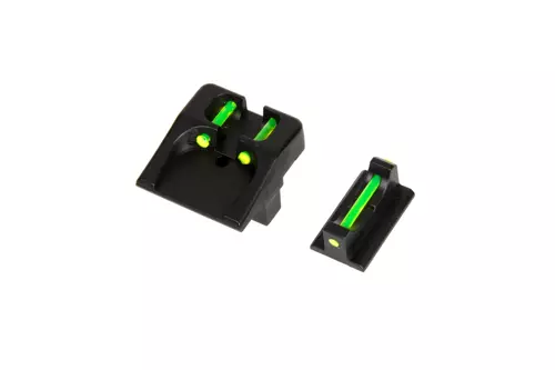 Juego de instrumentos de puntería fluorescentes para réplicas Glock 17