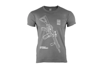 T-shirt Specna Arms - Your Way Of Airsoft 01 - gris/blanc