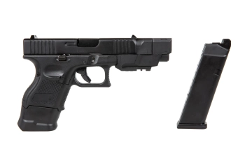 Replika zbraně 724C Advanced Full Auto (green gasovéová) - černá