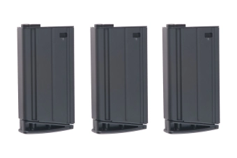 Set of 3 Mid-Cap 160 BB SCAR-H Magazines - Black