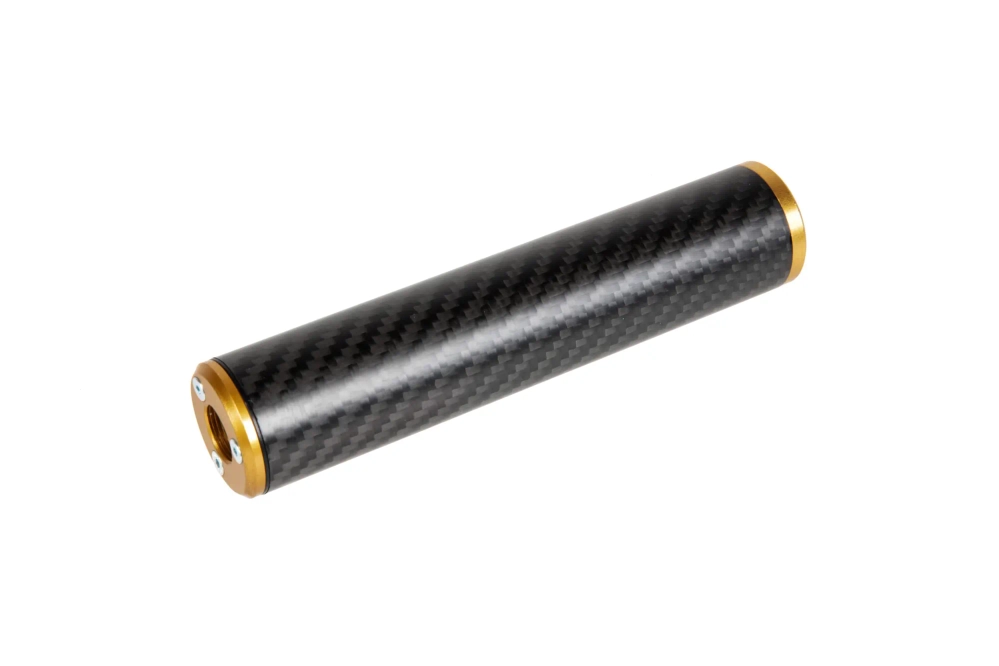 Carbon Silencer 30x150mm - Gold