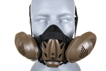 Taktický respirátor Modelovací maska Tan