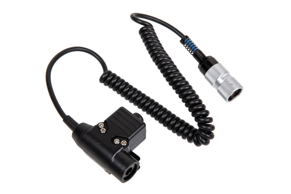 U94 PTT for PRC 152/148 Radios (Coiled Cable)
