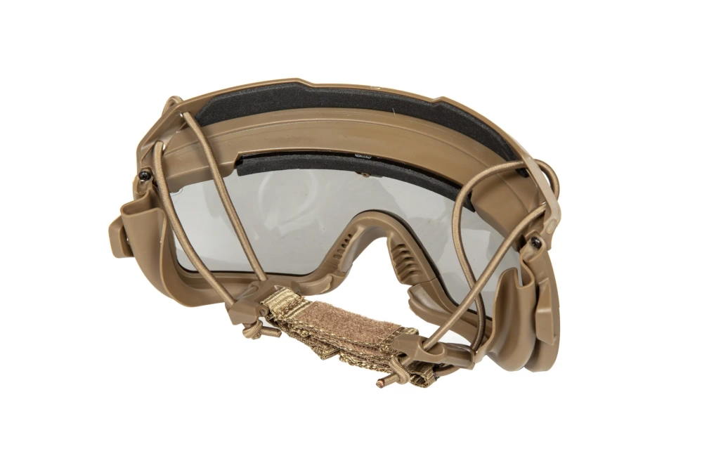Taktické brýle 2v1 - Tan / Black