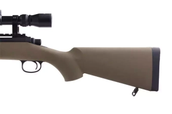 SW-10 Sniper Rifle Replica with scope and bipod (Upgraded) - tan