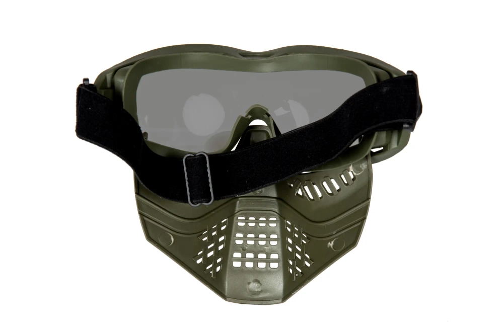 Máscara con gafas ANT - verde oliva