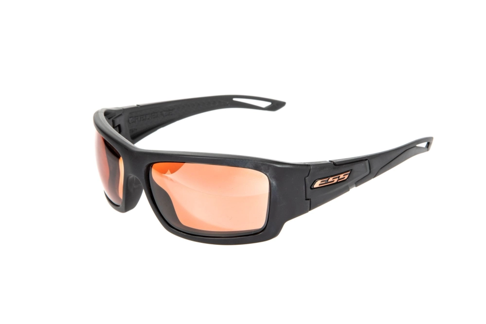 Credence Black Frame Mirrored Copper ballistic tactical glasses