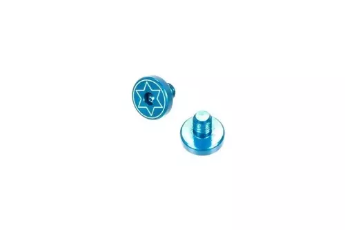 Set of 2 Screws for 1911 Replica Grip Panels - Blue