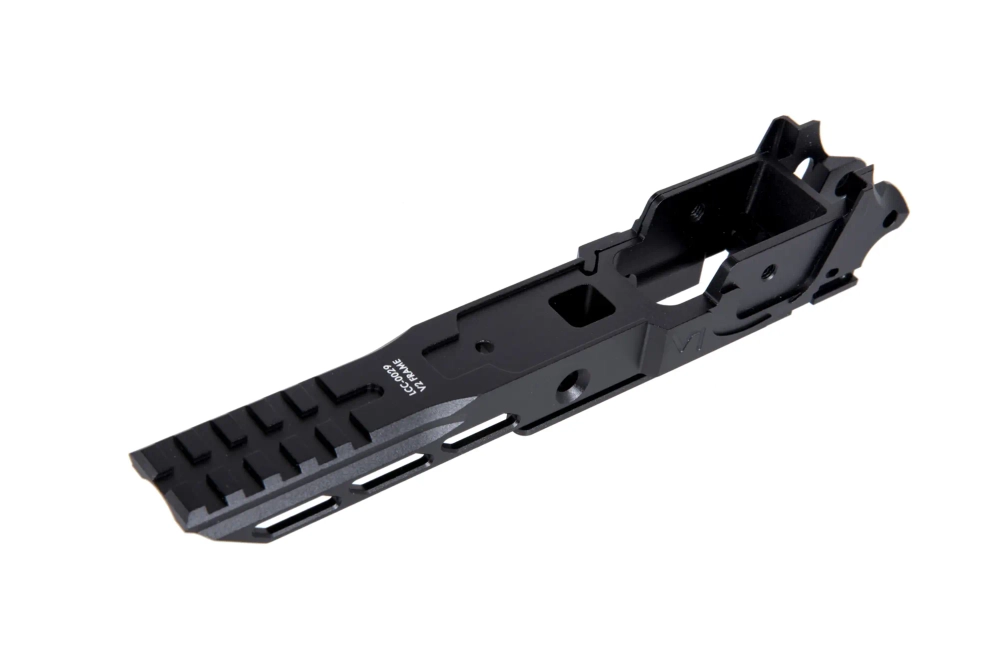 LA Capa Customs V2 Competition aluminium frame for TM Hi-Capa replicas (cut-out version) Black