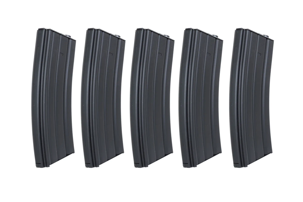 Juego de 5 cargadores metálicos hi-cap 300 bolas Specna Arms Negro