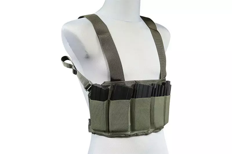 Nízkoprofilová vesta Speed Chest rig - Sage Green
