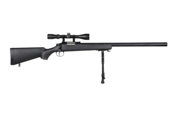 Réplique de sniper Specna Arms SA-S12 EDGE™ avec lunette et bipied Noir