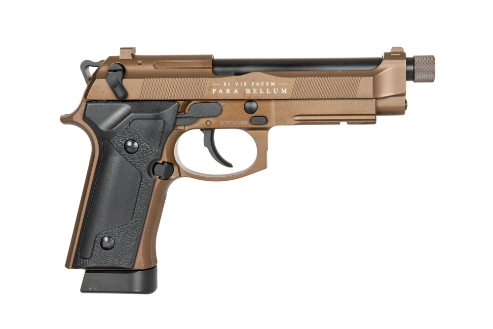 Airsoft pistole Bellum V CO2 - bronz