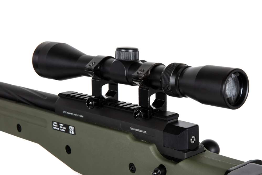 Réplique de sniper Specna Arms SA-S14 EDGE™ avec lunette et bipied Olive