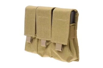 Pochette LBT triple pour chargeurs M4/M16 - kaki