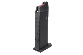 Cartucho de gas red dotde 25 perdigones para réplicas SAI BLU y serie G