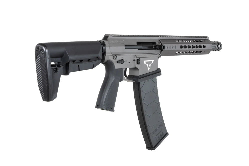 Escopeta Genesis Arms Gen-12 Kestrel ETU Gris airsoft Doble Campana TTI